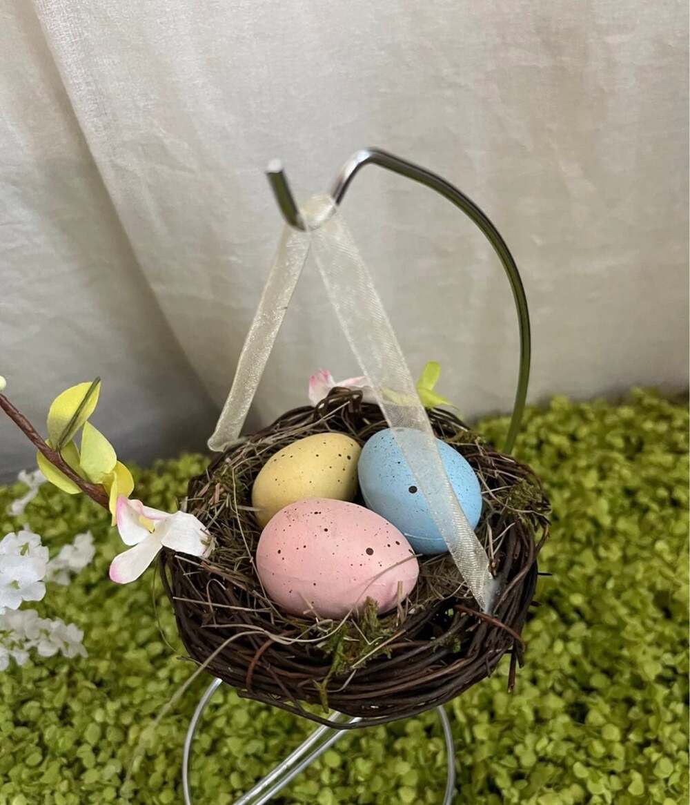 Set of 2 adorable easter nests